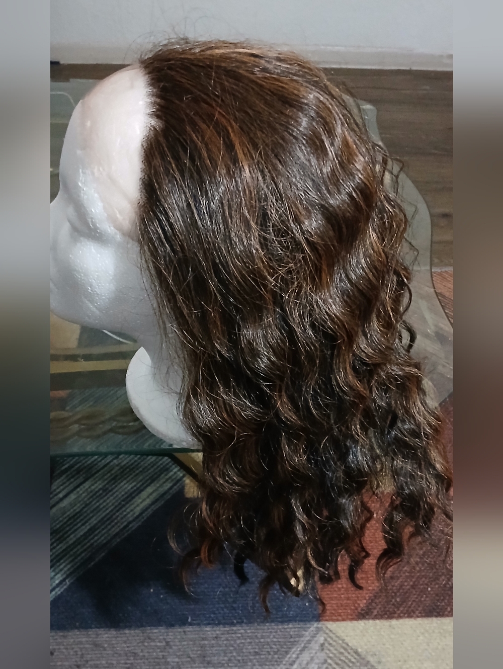 NWT - Amazing 18 Inch Free Part Hard Lace Wavy Ombre Synthetic Hair Wig